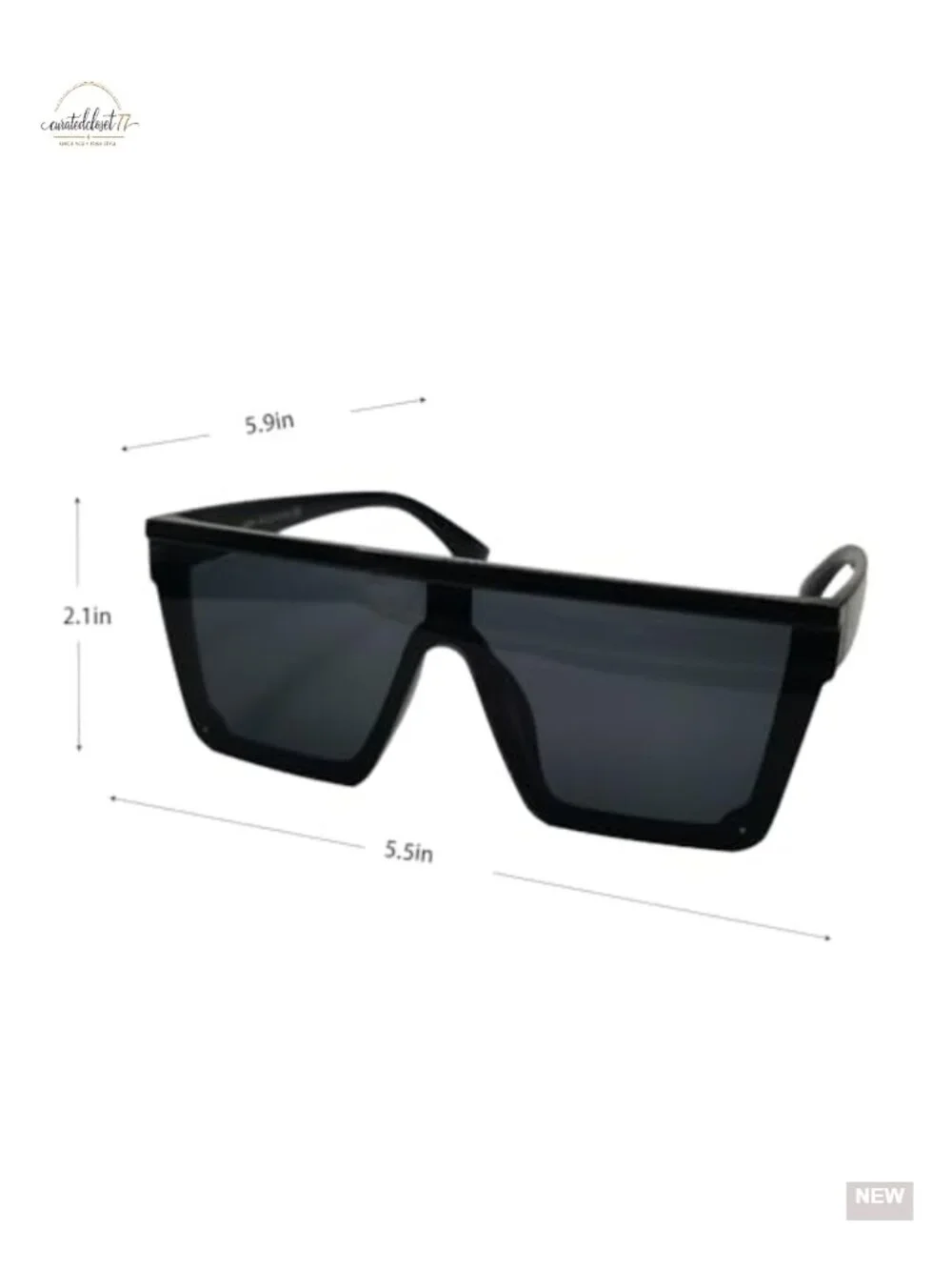 Oversized Square Sunglasses for Women and Men UV400 Protection